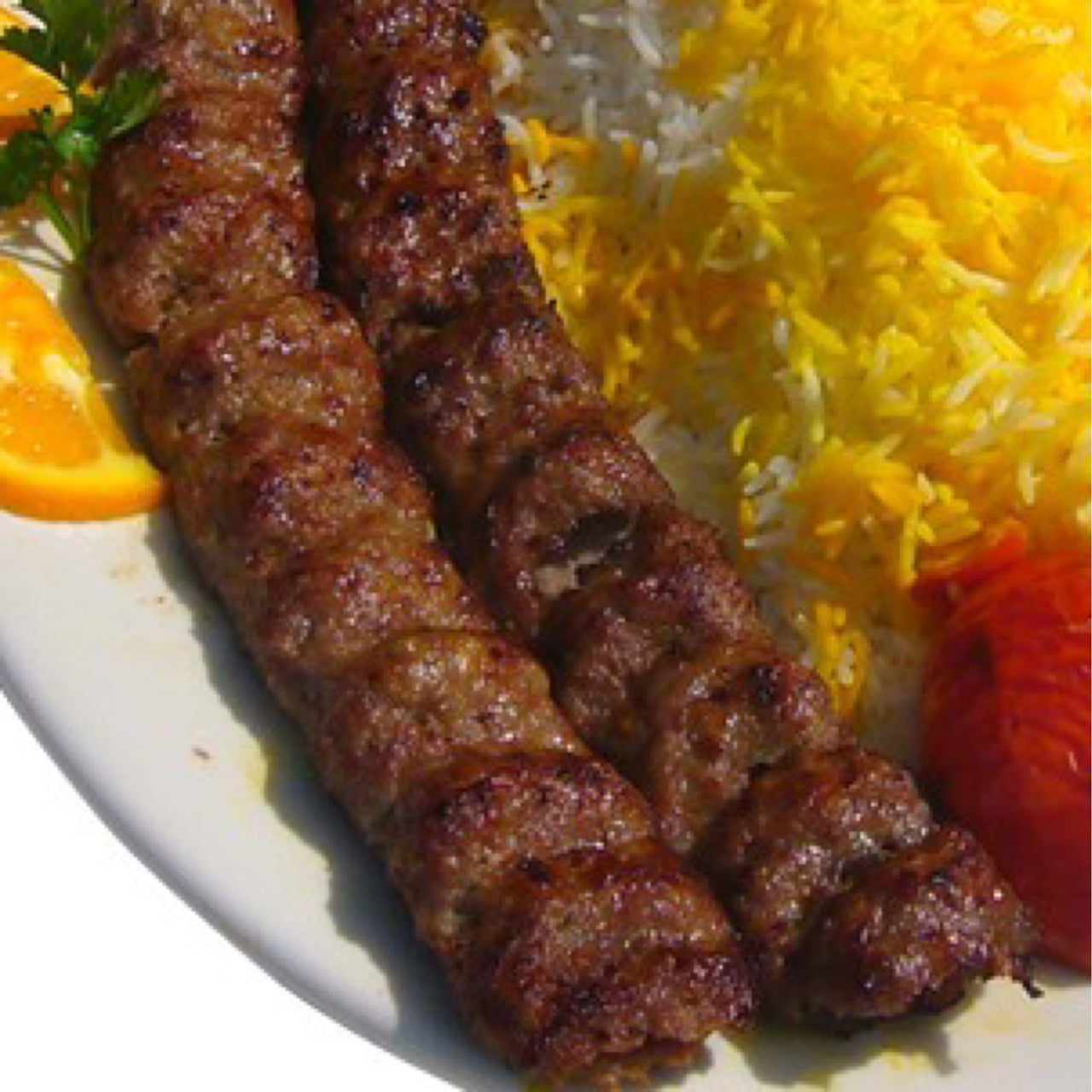 Double Ground Beef Entree | AZ Kabob House