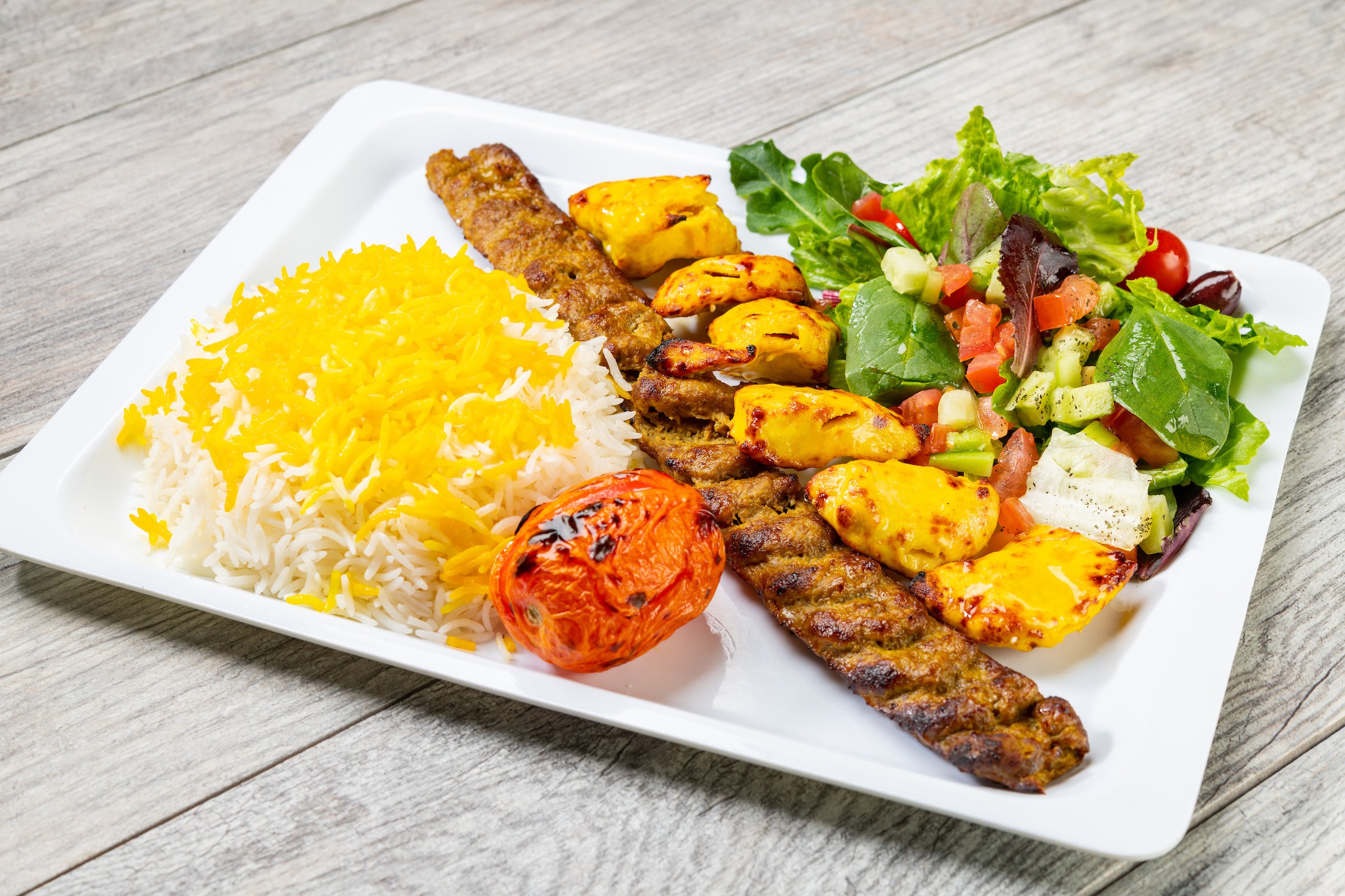 Chicken Soltani Entree AZ Kabob House